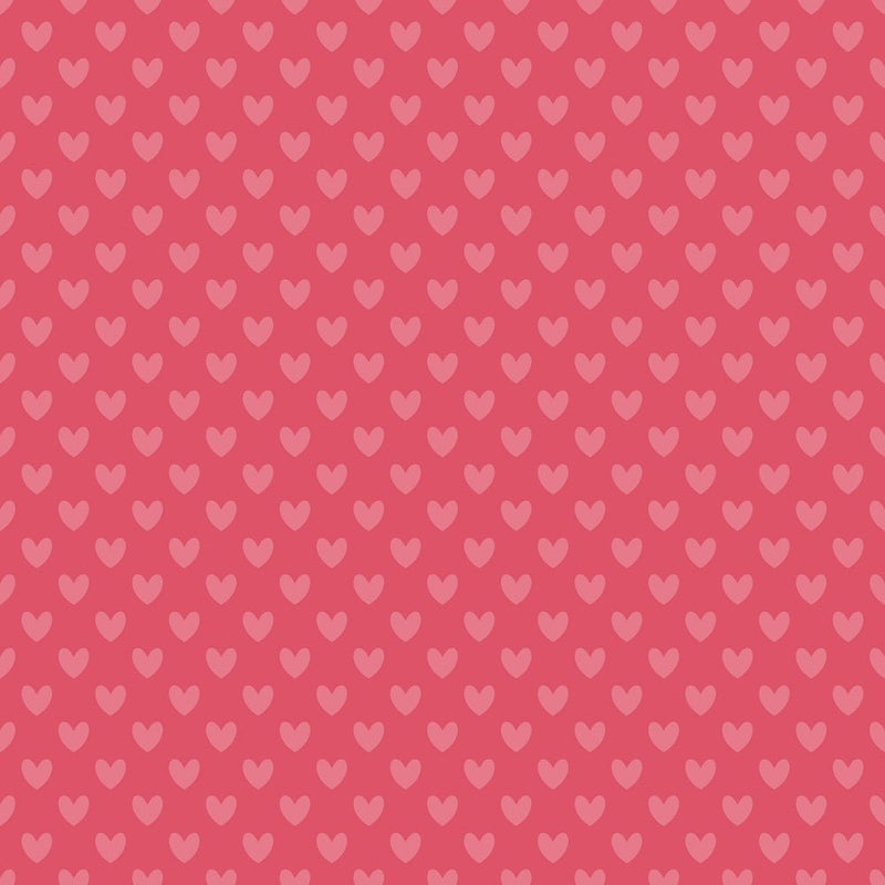 I Love You Gnomes Hearts Fabric - Red - ineedfabric.com