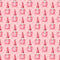 I Love You Gnomes in Mug Fabric - Pink - ineedfabric.com
