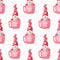 I Love You Gnomes in Mug Fabric - White - ineedfabric.com