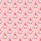 I Love You Gnomes with Balloons Fabric - Pink - ineedfabric.com