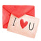 I Love You Letter Fabric Panel - ineedfabric.com