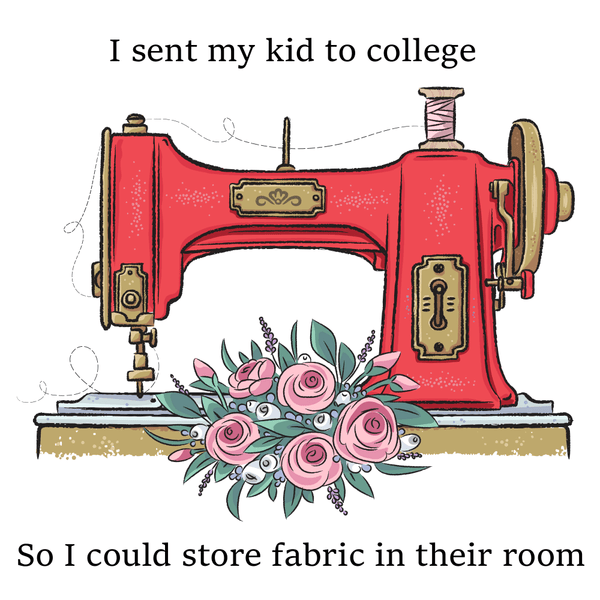 I Sent My Kid To College Fabric Panel - ineedfabric.com