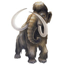 Ice Age Mammoth Front View Fabric Panel - ineedfabric.com