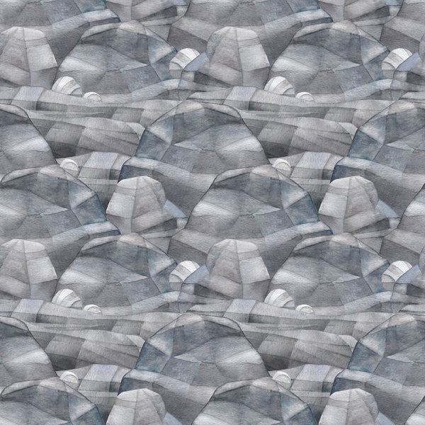 Ice Age Rocks Fabric - ineedfabric.com