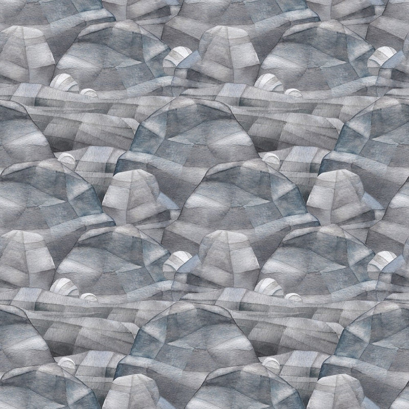 Ice Age Rocks Fabric - ineedfabric.com