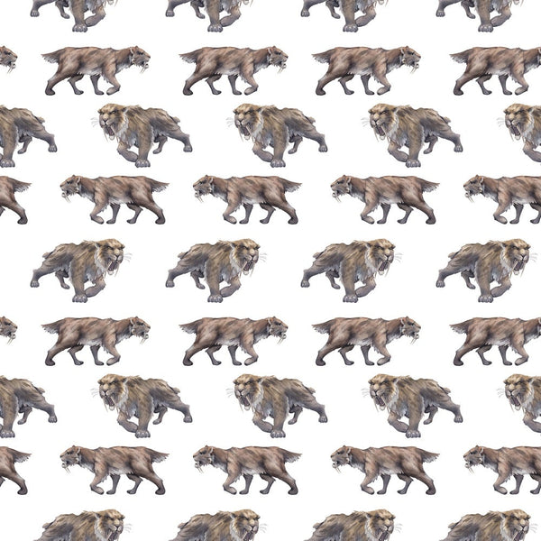 Ice Age Saber-Toothed Cat Fabric - ineedfabric.com