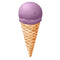 Ice Cream Cone Fabric Panel - Lavender - ineedfabric.com