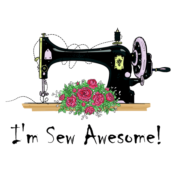 I'm Sew Awesome Fabric Panel - ineedfabric.com