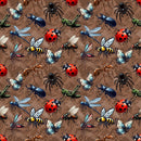 Insects in Dirt Fabric - ineedfabric.com