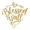 Inspirational Panels, Blessed Y'all Fabric Panel - White - ineedfabric.com