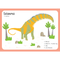 Isisaurus Flash Card Fabric Panel - ineedfabric.com