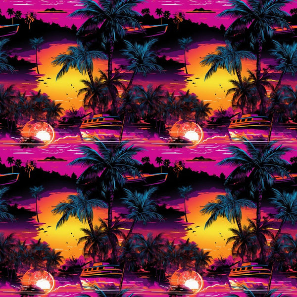 Island Sunset Fabric - ineedfabric.com