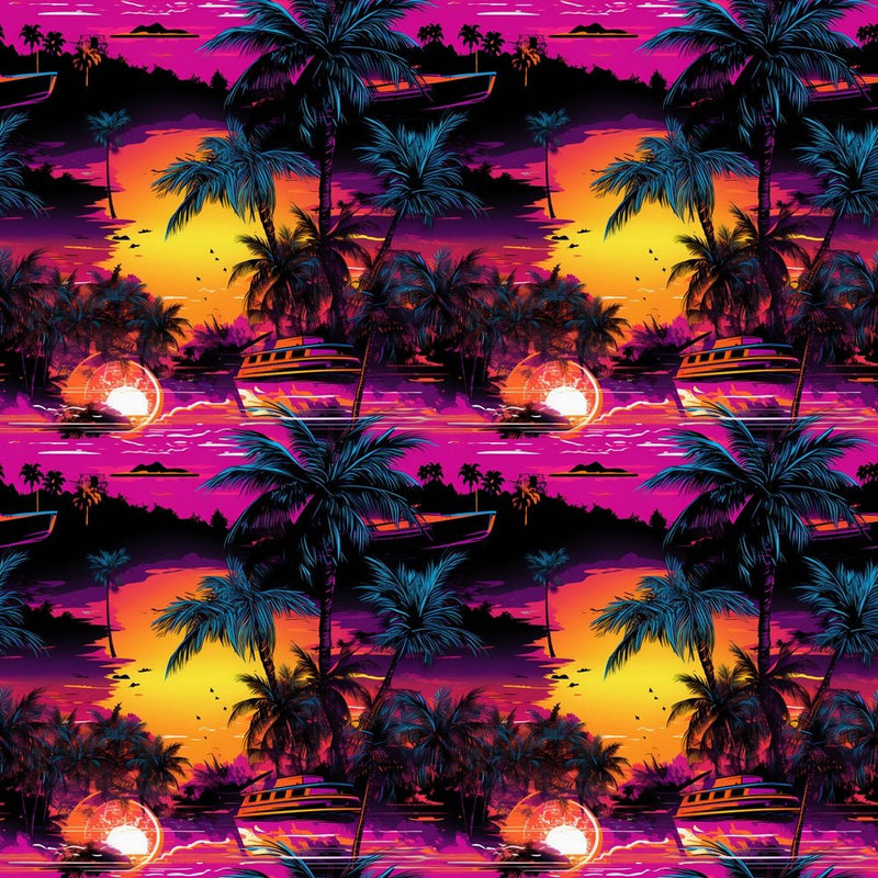 Island Sunset Fabric - ineedfabric.com