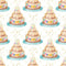 It's a Birthday Party Cake Fabric - White - ineedfabric.com