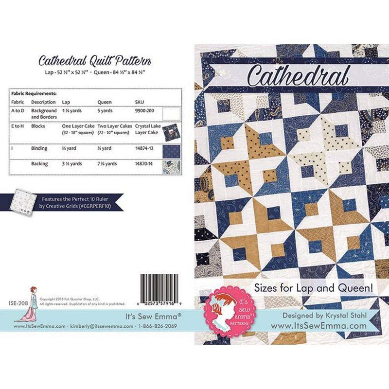 It's Sew Emma Cathedral Quilt Pattern - ineedfabric.com