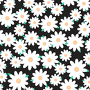 Japanese Round Floral Fabric - Black - ineedfabric.com