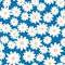 Japanese Round Floral Fabric - Blue - ineedfabric.com