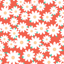 Japanese Round Floral Fabric - Cinnabar - ineedfabric.com