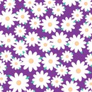 Japanese Round Floral Fabric - Grape - ineedfabric.com