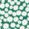 Japanese Round Floral Fabric - Hunter Green - ineedfabric.com