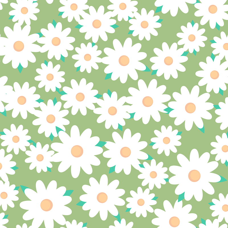 Japanese Round Floral Fabric - Pistachio Green - ineedfabric.com