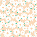 Japanese Round Floral Fabric - Pizazz Peach - ineedfabric.com