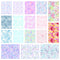 Japanese Style Tie Dye Fat Eighth Bundle - 17 Pieces - ineedfabric.com