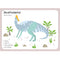 Jaxartosaurus Flash Card Fabric Panel - ineedfabric.com