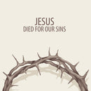 Jesus Died For Our Sins Fabric Panel - ineedfabric.com