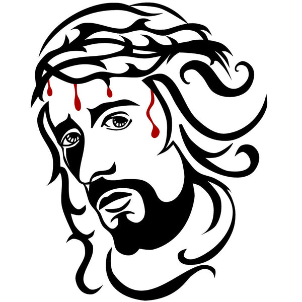 Jesus' Face Fabric Panel - ineedfabric.com