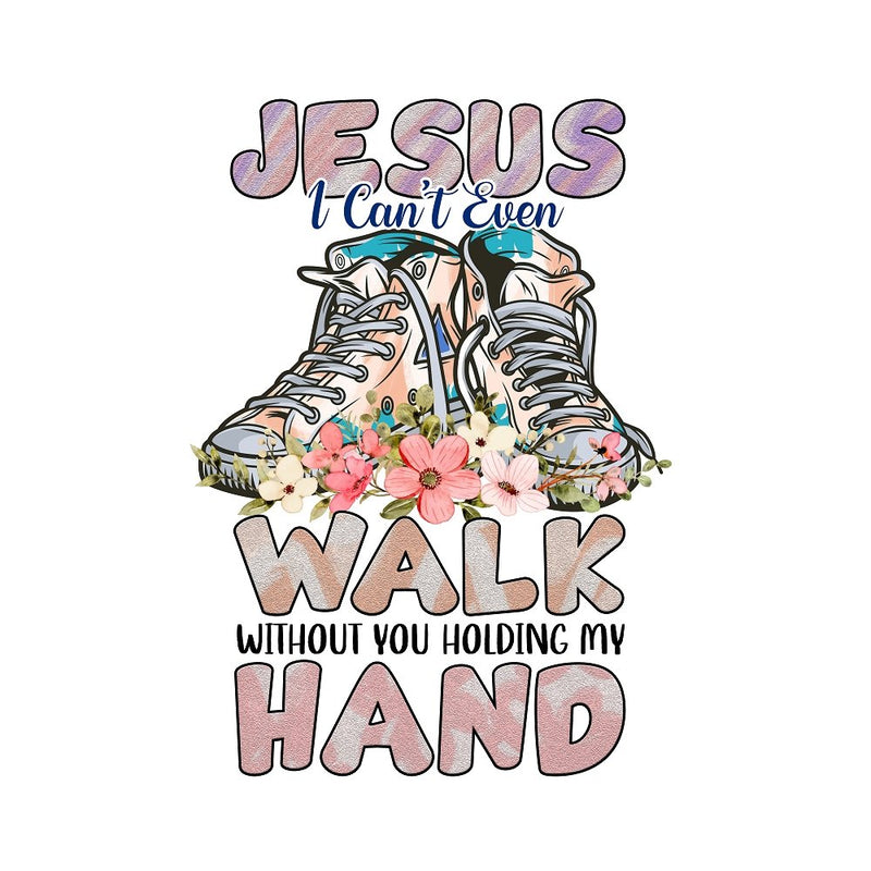 Jesus Walk Fabric Panel - ineedfabric.com