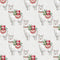 Jolly Llama on Striped Fabric - ineedfabric.com