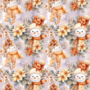 Jolly Snowmen Pattern 1 Fabric - ineedfabric.com