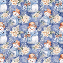 Jolly Snowmen Pattern 14 Fabric - ineedfabric.com