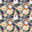 Jolly Snowmen Pattern 18 Fabric - ineedfabric.com