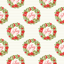 Joy Wreath Fabric - ineedfabric.com