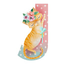 Joyous Cat "J" Fabric Panel - ineedfabric.com