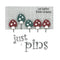 Just Pins, Mushroom Pins - 5ct - ineedfabric.com
