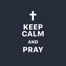 Keep Calm & Pray Fabric Panel - ineedfabric.com