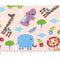 Kid's Choice Various Animals Fabric - Purple - ineedfabric.com