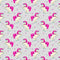 Kid’s Playtime, Cartoon Fairy Unicorn & Hearts Fabric - Pink - ineedfabric.com