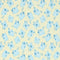 Kid's Time Pig Fabric - Blue - ineedfabric.com