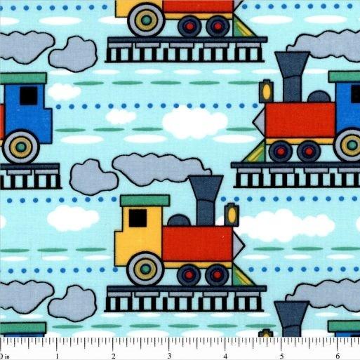 Kid's Time, Train Fabric – ineedfabric.com