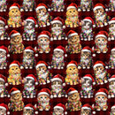 Kittens In Santa Hats Fabric - ineedfabric.com