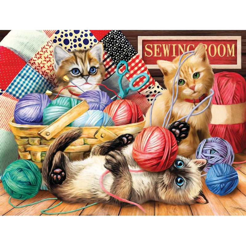 Kitties Fun Time Puzzle - 500pc - ineedfabric.com