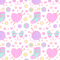 Knitting With Love Fabric - Pink - ineedfabric.com