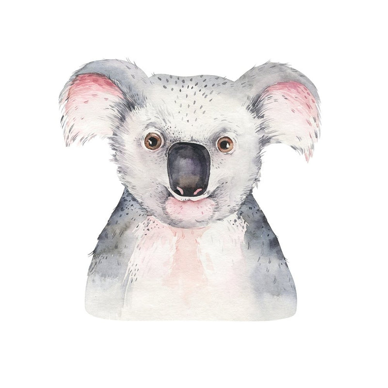 Koala Bear Portrait Fabric Panel - ineedfabric.com