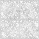 Lacey Floral fabric - Grey - ineedfabric.com