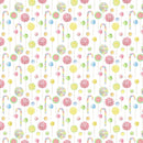 Land Of Lollipops Fabric - White - ineedfabric.com