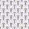 Lavender Bouquet With Grunge Dots Fabric - White - ineedfabric.com